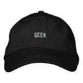 Geek Bestickte Kappe (Vorderseite)