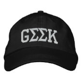 Geek Bestickte Kappe (Vorderseite)