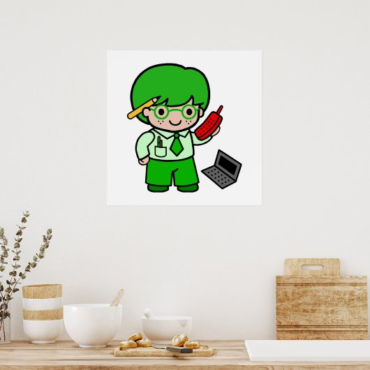 Geek Boy Poster (Küche)