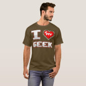 Geek Boyfriend Girlfriend I Liebe My Geek Couple T-Shirt (Vorne ganz)