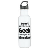 Geek Breitsword Trinkflasche (Vorderseite)