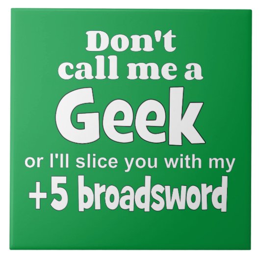 Geek Breitsword wf Fliese (Vorderseite)