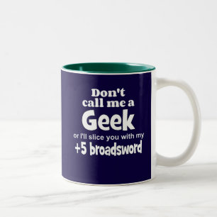 Geek Breitsword wf Zweifarbige Tasse