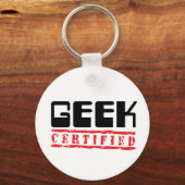 Geek Certified Schlüsselanhänger (Vorderseite)