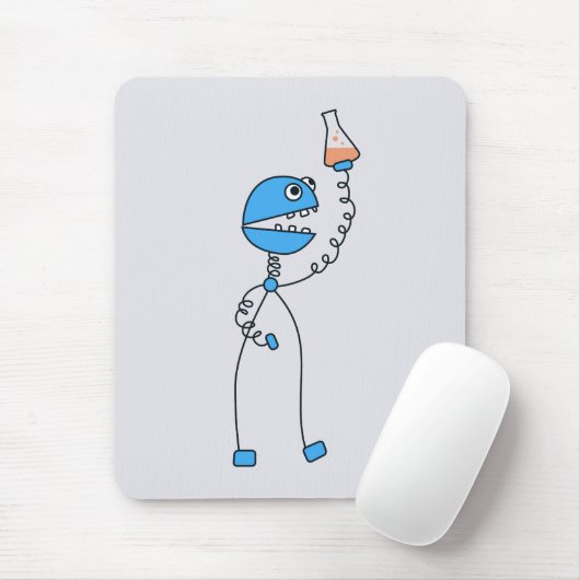 Geek Chemie Science Funny Robot Mousepad (Mit Mouse)