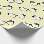 GEEK CHIC GLASSES PATTERN DESIGN GESCHENKPAPIER (Ecke)