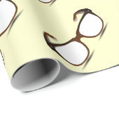 GEEK CHIC GLASSES PATTERN DESIGN GESCHENKPAPIER (Rolleneckpunkt)
