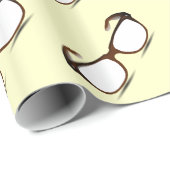 GEEK CHIC GLASSES PATTERN DESIGN GESCHENKPAPIER (Rolleneckpunkt)