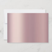 Geek Chic Wedding | Dusty Mauve Blush Pink Planets Einladung (Rückseite)