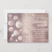 Geek Chic Wedding | Kupfer-Rose-Gold-Sonnensystem Einladung (Vorderseite)