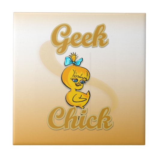 Geek Chick Fliese (Vorderseite)