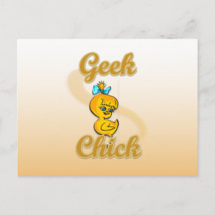 Geek Chick Postkarte