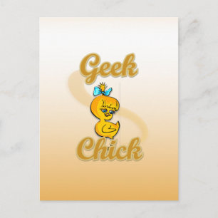 Geek Chick Postkarte