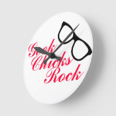'Geek Chicks Rock' Uhr (Winkel)