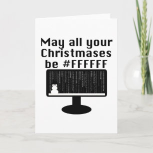 Geek Christmas Card Feiertagskarte