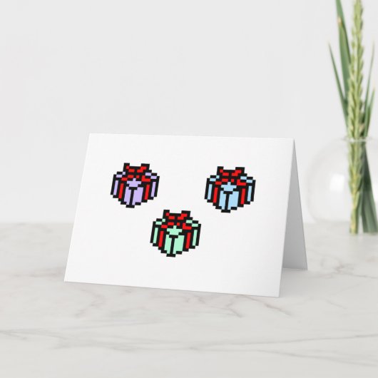 Geek Christmas Feiertagskarte (Vorderseite)