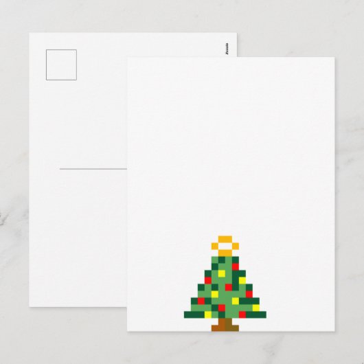 Geek Christmas Feiertagspostkarte (Vorne/Hinten)