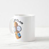 Geek-clair Funny Eclair Pun Kaffeetasse (Vorderseite Links)