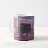 Geek Coding Katze Tasse – Süße Programmierer Kaffe (Vorderseite Links)