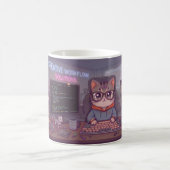Geek Coding Katze Tasse – Süße Programmierer Kaffe (Mittel)
