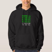 Geek Computer Binary Code Software Developer Hoodie (Vorderseite)