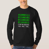 Geek Computer Binary Code Software Developer T-Shirt (Vorderseite)
