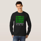 Geek Computer Binary Code Software Developer T-Shirt (Vorne ganz)