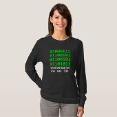 Geek Computer Binary Code Software Developer T-Shirt (Vorne ganz)