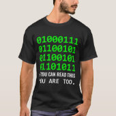 Geek Computer Binary Code Software Developer  T-Shirt (Vorderseite)