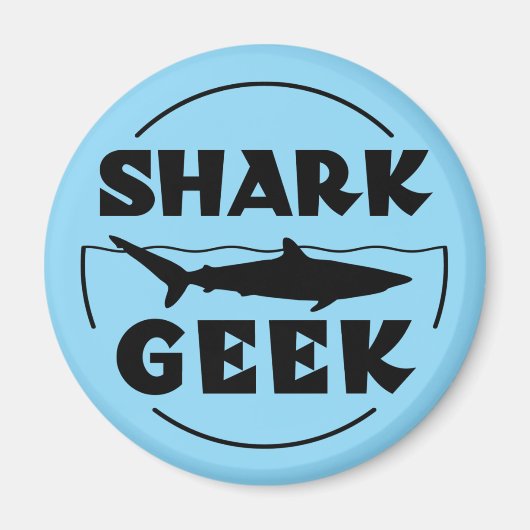 Geek Design for Shark Lovers Magnet (Vorne)