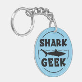 Geek Design for Shark Lovers Schlüsselanhänger (Vorderseite links)