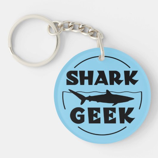 Geek Design for Shark Lovers Schlüsselanhänger (Vorderseite)