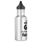 Geek-Feenstaub bf Edelstahlflasche (Links)