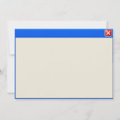Geek-Fehlermeldung Save the Date Einladung (Rückseite)