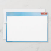 Geek-Fehlermeldung Save the Date Einladung Blau (Rückseite)