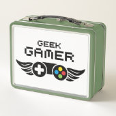 Geek Gamer Video Game Controller Metall Brotdose (Rückseite)