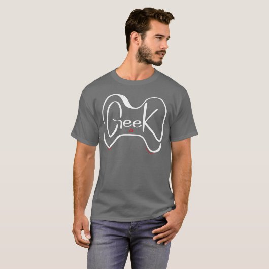 Geek Gaming Controller Nerd Computer Gamer gift bo T-Shirt (Vorne ganz)