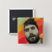 Geek-Gewohnheits-Button Button (Vorne & Hinten)