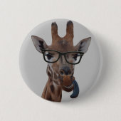 Geek Giraffe Button (Vorderseite)