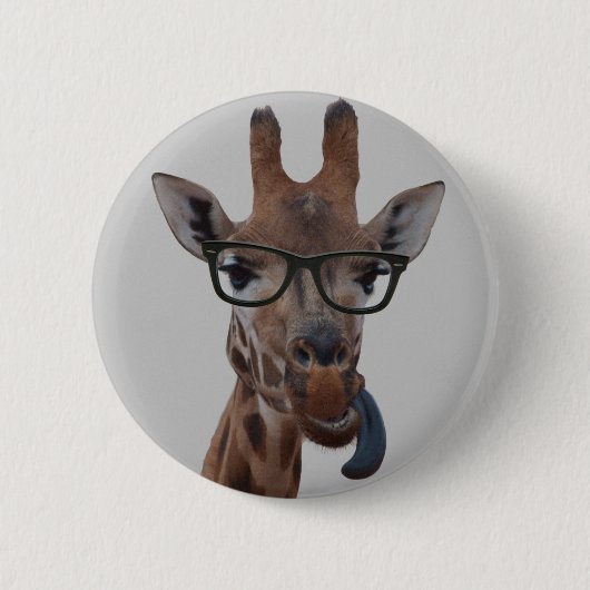 Geek Giraffe Button (Vorderseite)