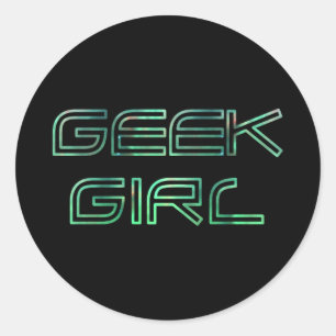Geek Girl Aufkleber