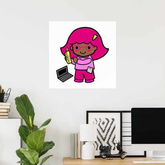 Geek Girl Poster (Heimbüro)