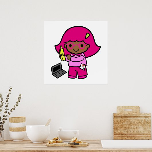 Geek Girl Poster (Küche)