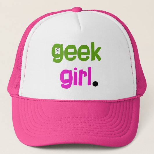 Geek Girl Truckerkappe (Vorderseite)
