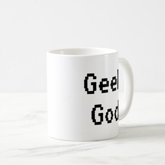 Geek God Funny Spaß STEM Science Technology Math Kaffeetasse (VorderseiteRechts)