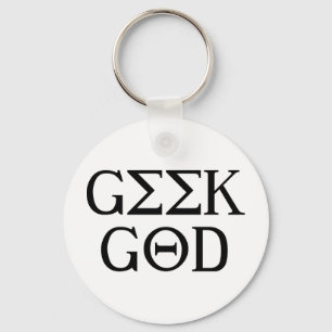 Geek God Schlüsselanhänger