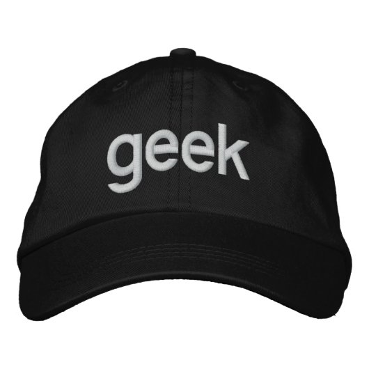 "Geek" Hat (Remake von Chris Pirillo's) Bestickte Baseballkappe (Vorderseite)