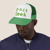 Geek Humour-Nerd mit 8 bit Truckerkappe (Beispiel)