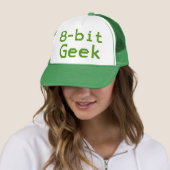 Geek Humour-Nerd mit 8 bit Truckerkappe (Beispiel)