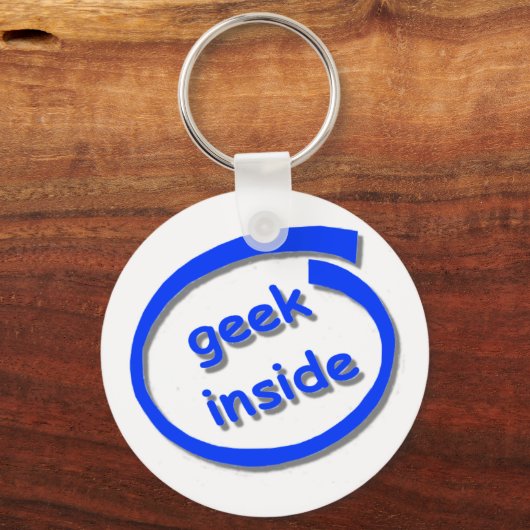 Geek Inside Keyring Schlüsselanhänger (Vorderseite)